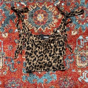 Reformation leopard print top
